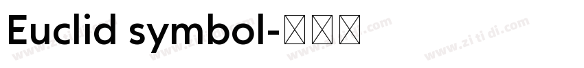 Euclid symbol字体转换